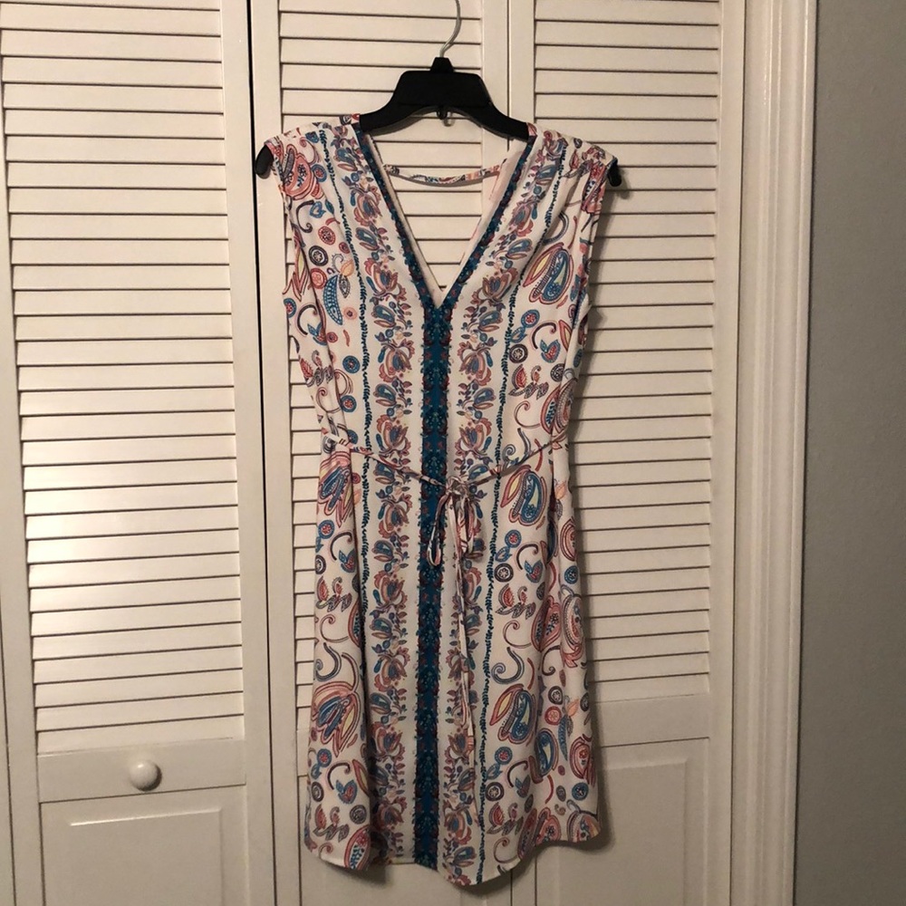 LOFT tie waist dress